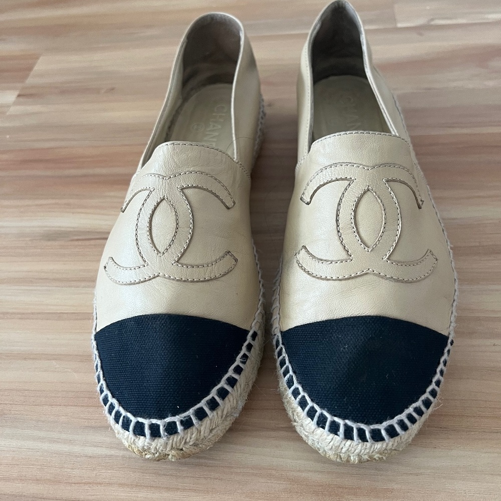 Chanel leather Espadrilles   Size 41